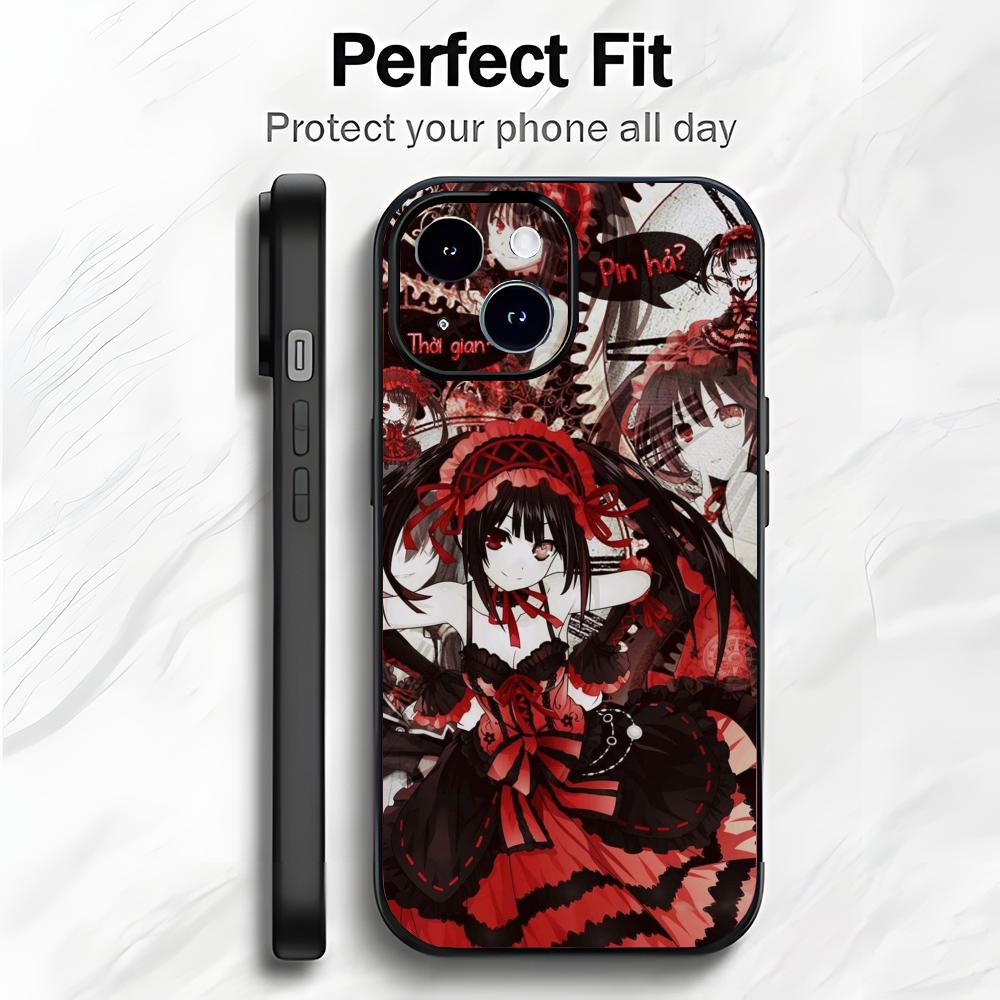 Anime T-Tokisaki Kurumi D-Date A Live Phone Case Phone Case Soft Packaging Lightweight For iPhone17 16 15 14 13ProMax