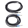 6.35mm Guitar Cable with Copper Core - Dual Straight Plug Mono Sound Cord, Waterproof Professional Instrument Cable for Stage