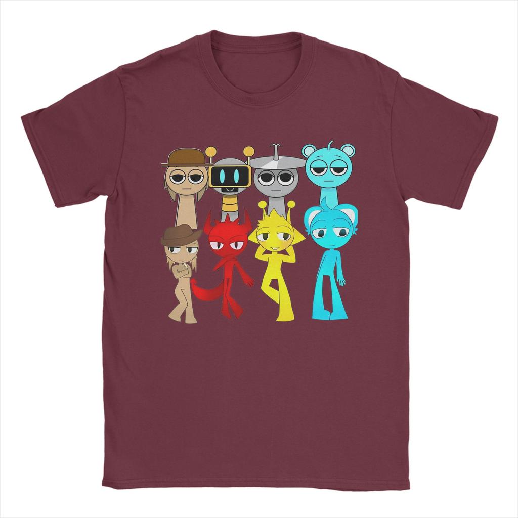 Sprunki T Shirt For Men Women Cotton Tops Novelty  O-neck Short Sleeve