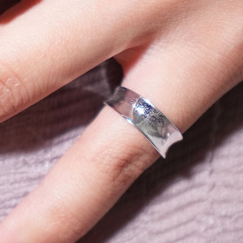 Boho Libertude Silver Furl Ring
