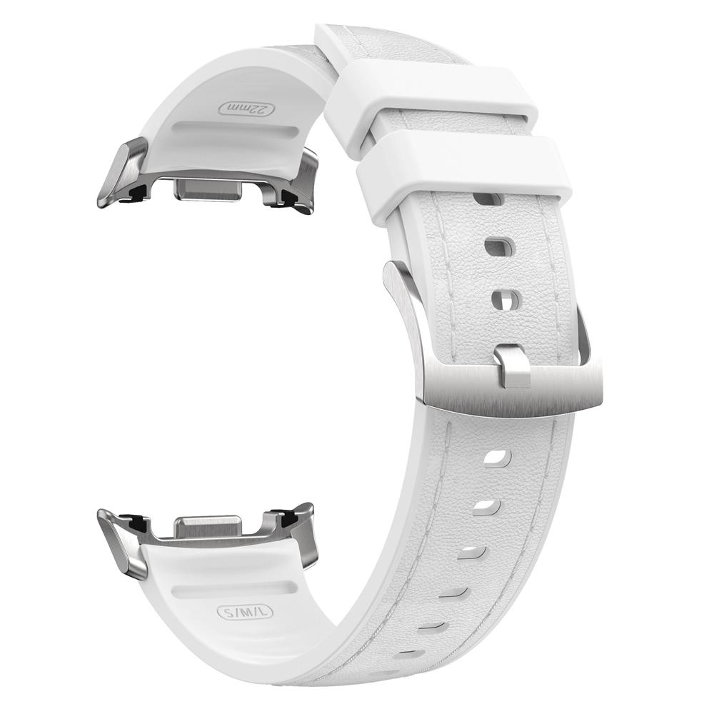 Bracelet Hybride Silicone+Cuir Pour Samsung Galaxy Watch 8 Classic 46mm Bracelet Sport Pour Watch 8 44mm 40mm Bracelets Montre