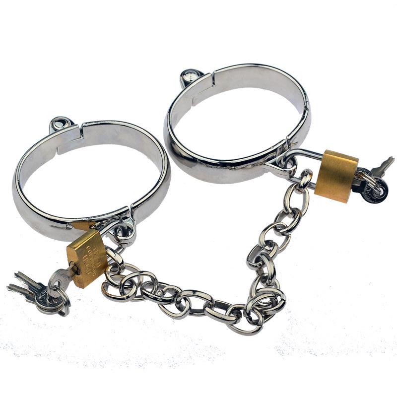 Metal Handcuffs & Foot Cuffs Bracelets Anklets for Couples - Adult Erotic Accessories for Men & Women