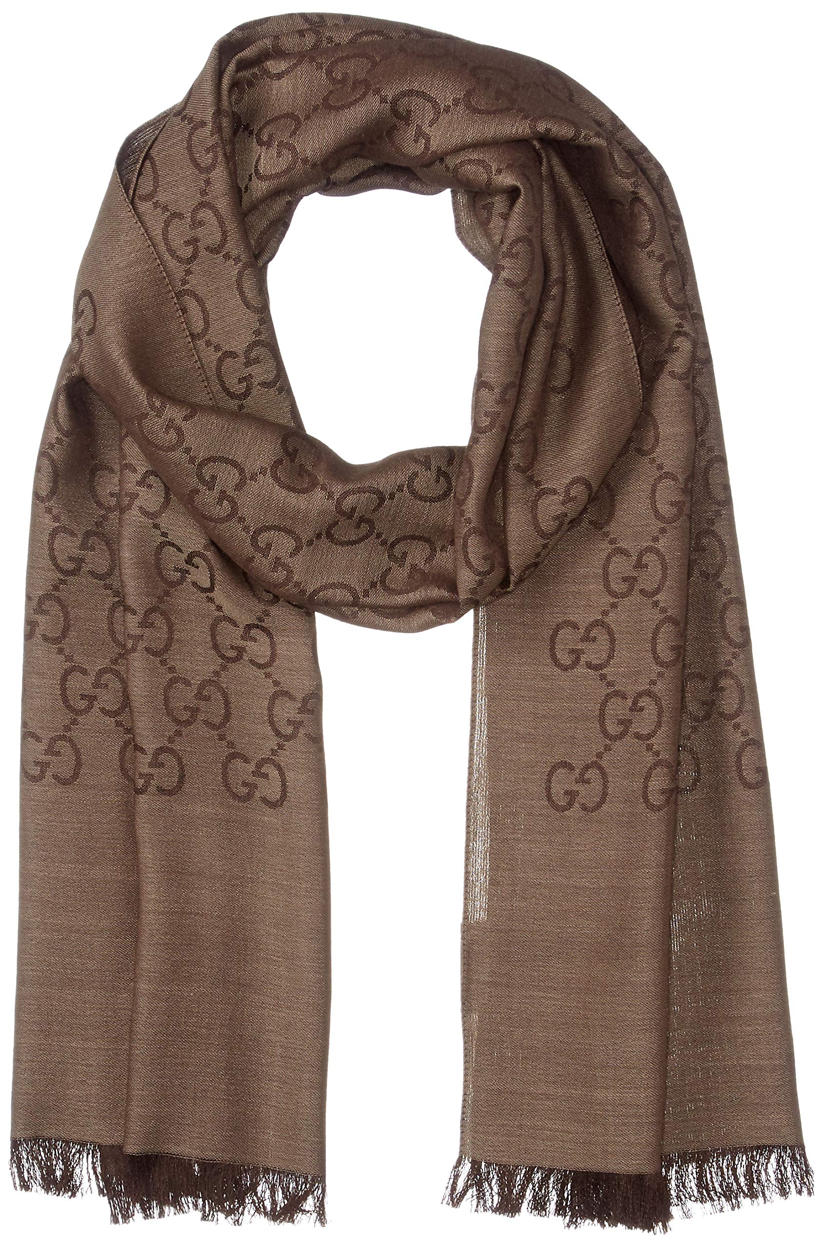 

GUCCI GG Pattern Scarf 3G646 (165904 9664) - 70% Wool, 30% Silk, Rope/Dark Brown, Japan, ¥45,180 (Free Size) [Used]