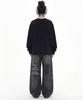 GRAVER [Unisex] Star H Wide Curved Jeans_3 Colors