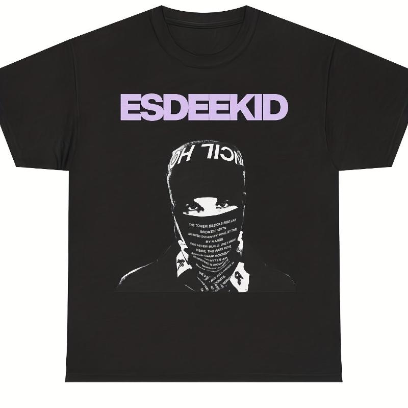 EsDeeKid UK Rap Singer Printed Tshirt Unisex Street Style Design Suitable for All Seasons Urban Leisure Fashion