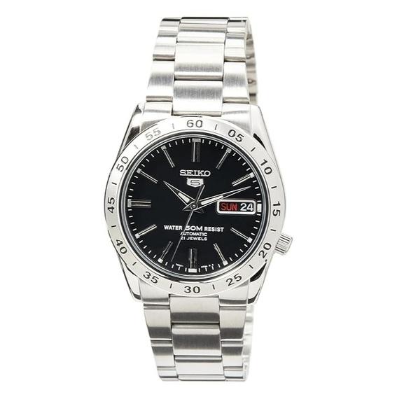 Refurbished Seiko 5 Automatic SNKE01 SNKE01K1 SNKE01K Men s Watch чёрный
