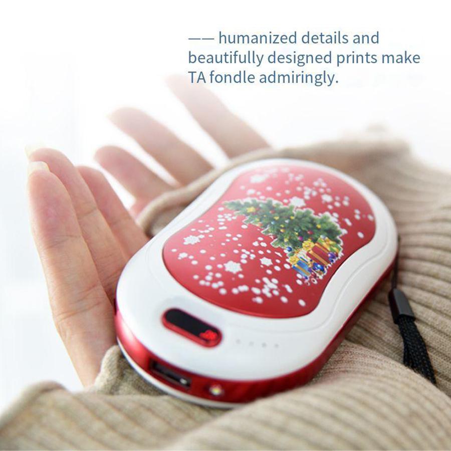 3-speed Temperature Double-sided Tropical Vibration Massage Pocket Hand Warmer That Can Warm Hands and Is Rechargeable