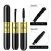Qwesure Double Head Mascara 2-in-1 Beaulieu Fiber Long Curl Long-lasting Waterproof Mascara for Sensitive Skin Easy Application Black