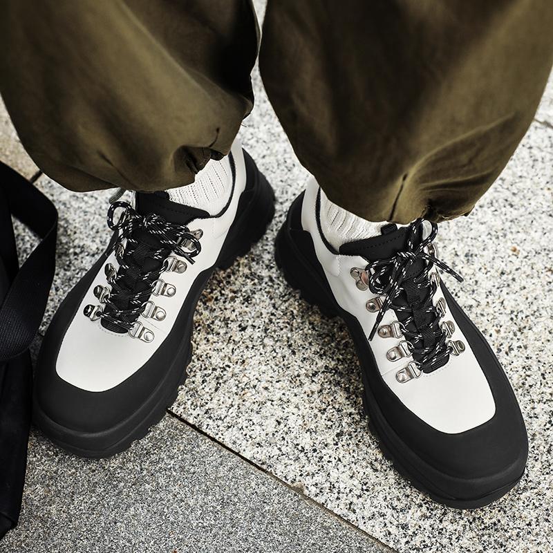 Fashion All-match Men Casual Shoes Handmade Mens Breathable Sneakers Lace-Up Men's Vulcanize Footwear New Arrival Walking Shoes for Men