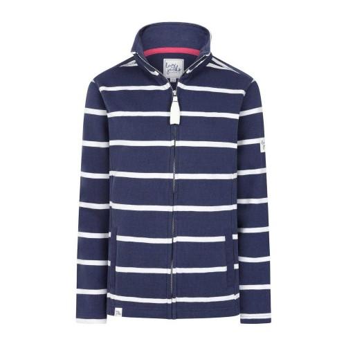 Lazy Jacks Womens/Ladies Striped Full Zip Sweatshirt
