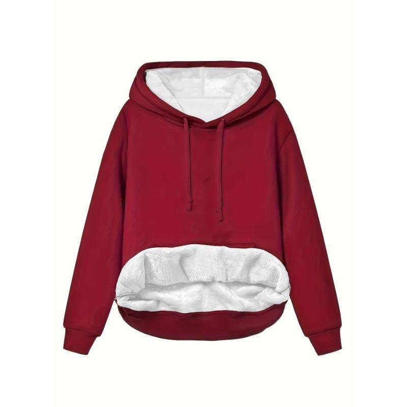 Women's Casual Hooded Sweatshirt Plain Sweatshirt