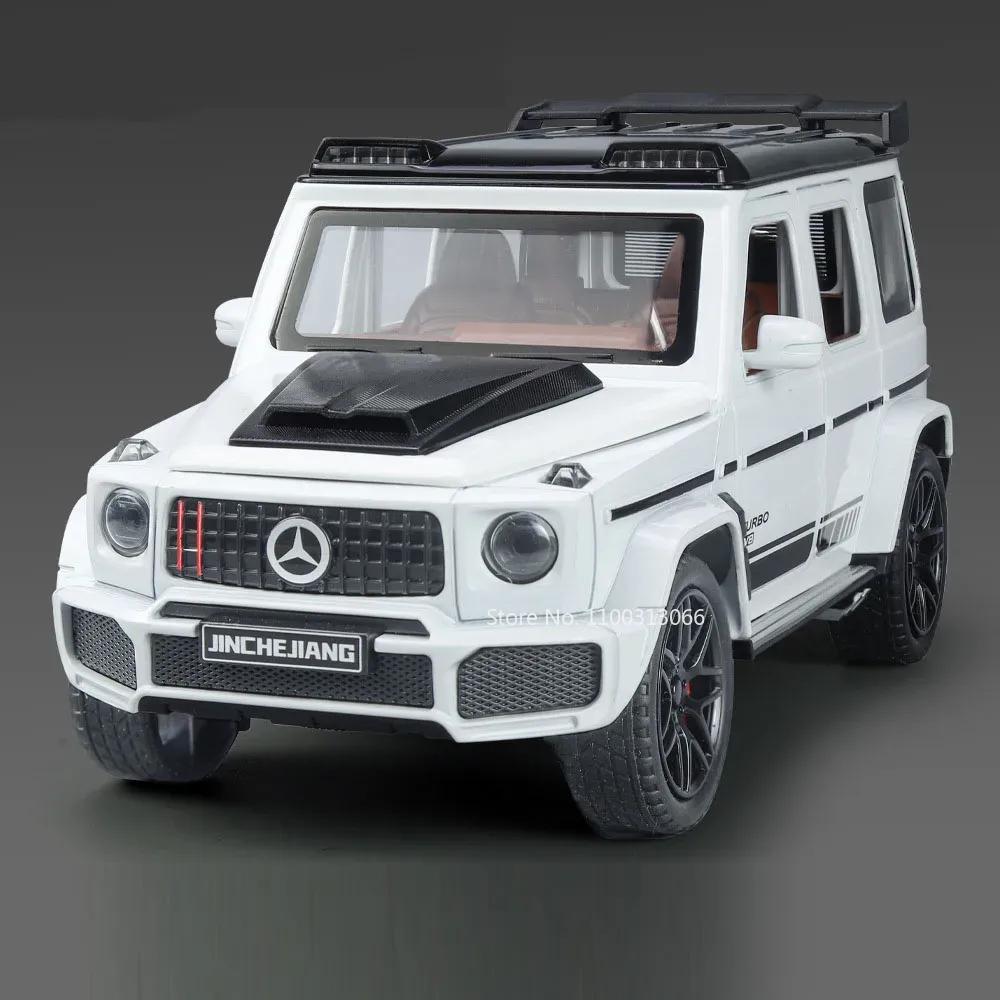 1:24 Metal G550 G800 Models Cars Toys Adventure Edition Light Sound Off-road Wheel Pull Back SUV Vehicle Children Birthday Gifts