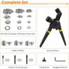 Grommet Tool Kit 8mm 10mm 12mm Hand Press Multi-Size Eyelet Pliers Kit with 900 Grommet Supplies & Hollow Hole Punch Tool Handheld Eyelet Setter