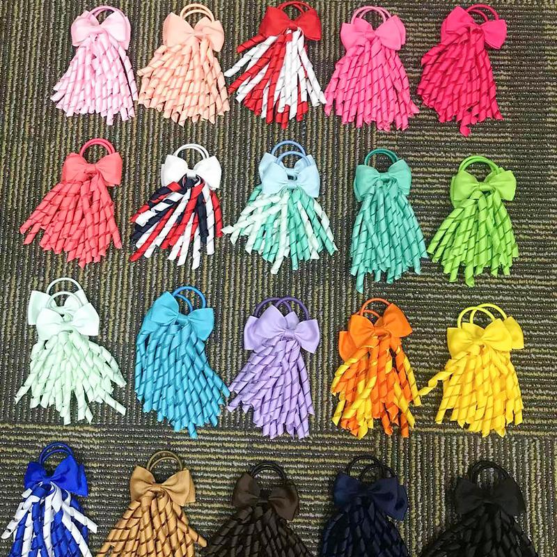 Girl Rubber Band Hair Rope Cheerleader Girl Hair Tie Hair Ring Ponytail Holder Bowknot Headdress