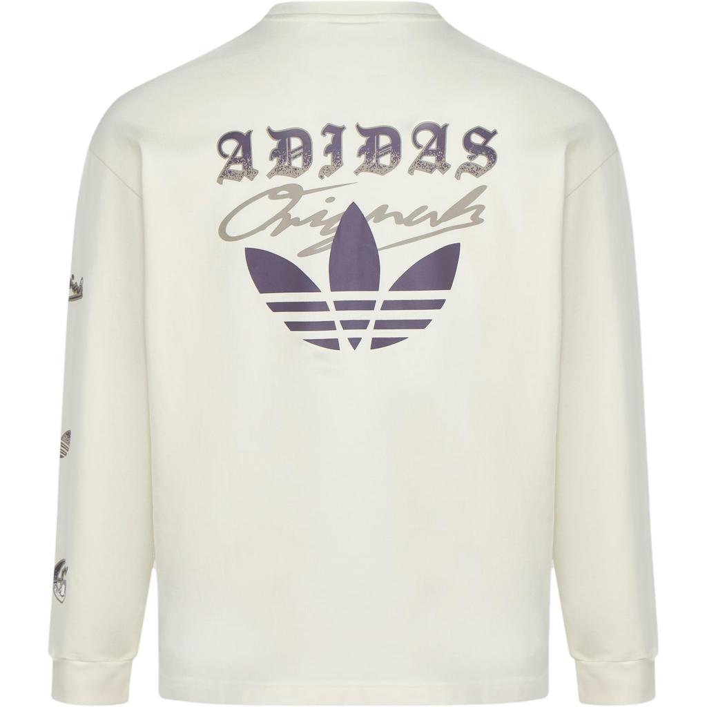 Adidas Originals Graphic Long Sleeve Knit Pullover T-Shirt Men Tops KR5046