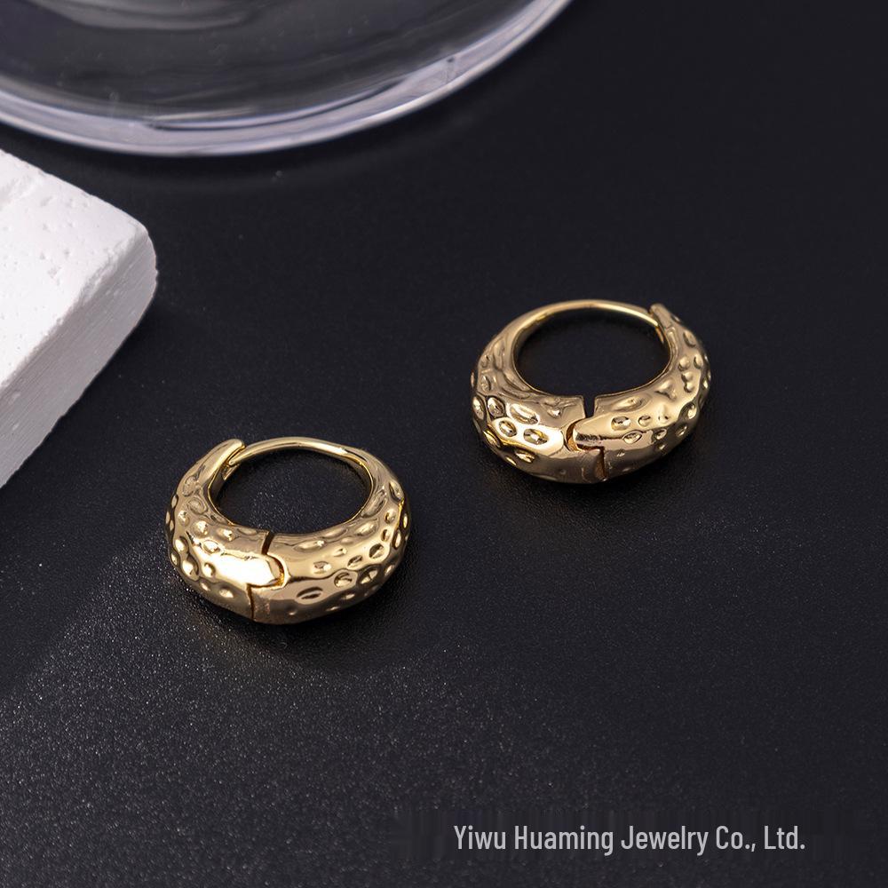 European American Style Luxury Stud Earrings: Elegant Cross-border Niche Hoops, Versatile Celebrity-inspired Accessories