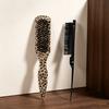 2pcs Hair Brush Beard Brush Set, Leopard Print Beard Brush Hair Brush Comb, Edge Control Brush, Suitable for All Hair Types