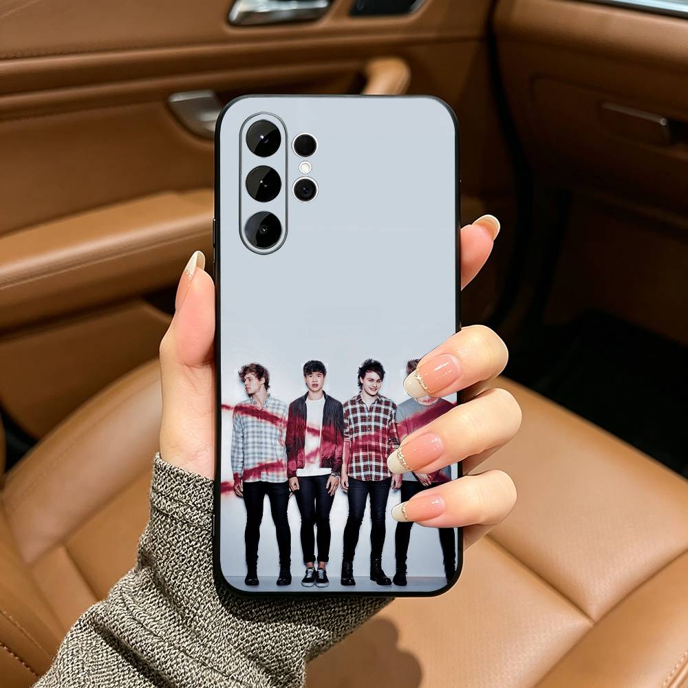 5 S-Seconds of S-Summer Band Phone Case For Samsung S25,S24,S21,S22,,Plus S23,S30,Ultra,S20,Fe,Lite,Black Soft Silicone