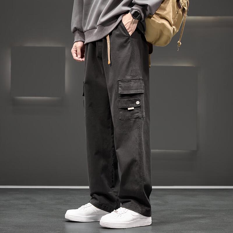 Men's 2025 Fall Casual Relaxed Fit Straight-Leg Workwear Pants
