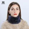 Bibs for Men and Women In Winter, Korean Version Thickened Neck Guard, Warmth, Handmade Otter Rabbit Fur Scarf, Hairband, Dual-purpose Neck Cover