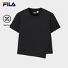 Women's Cooling Knit Short Sleeve T-Shirt with Irregular Hem