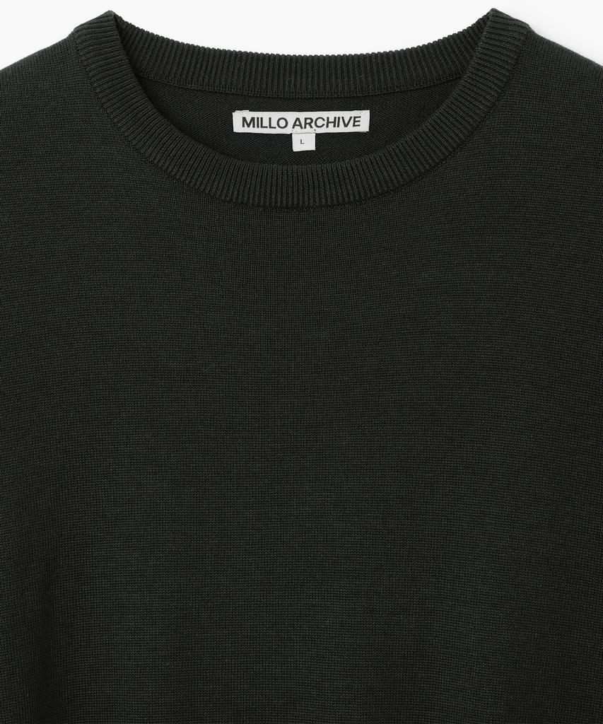 MILLO ARCHIVE Crop Easy Knit [Charcoal]