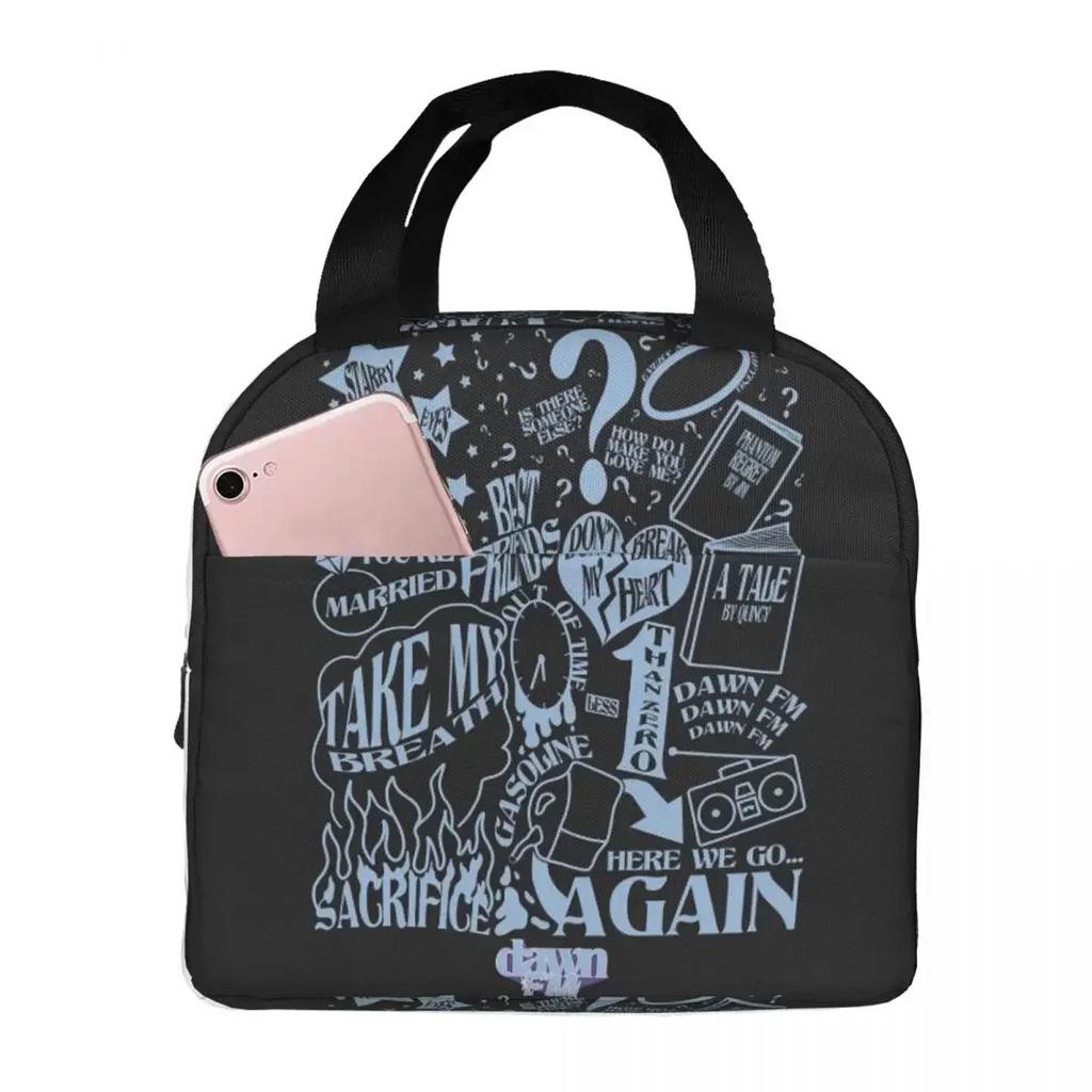 The Weeknd After Hours Till Dawn Tour Insulated Lunch Bag for Women Children Leakproof Food Boxes Thermal Lunch Box Tote