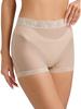 Womens Lace Trim Mesh Boyshorts High Stretch Underwear for Daily Club Wear