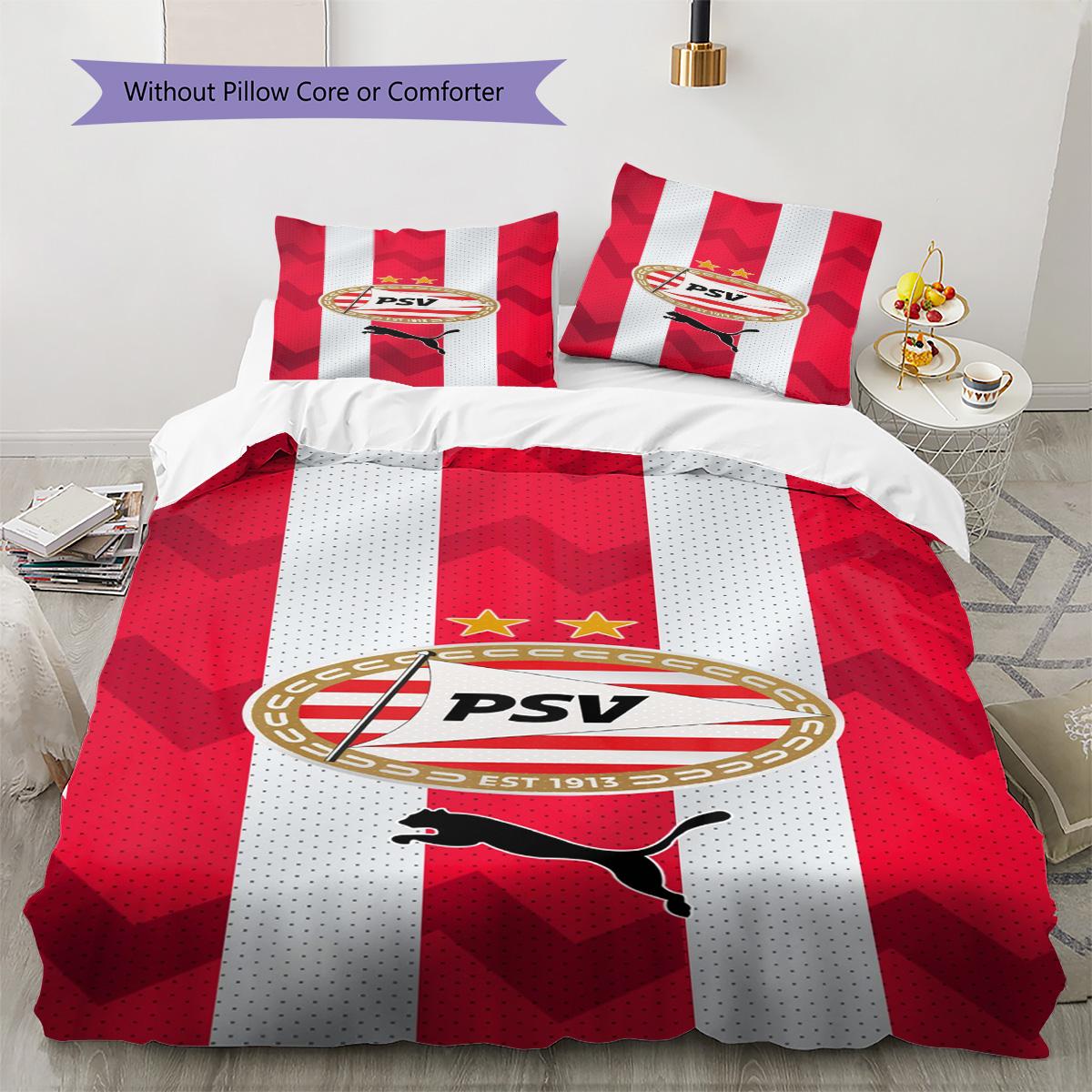 PSV Eindhoven Pattern Bedding Set Quilt