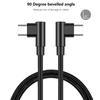 90 Degree USB 3.1 Type C to Type C Cable 40W Angled 3.1 USB Type C Male Extension Cable Supports Charging,Data