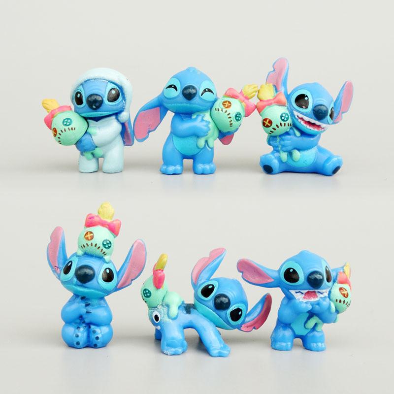 Action Stitch Lilo Figure Model Dolls Toys Children Holiday Ornaments Gifts