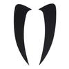 2 Pcs Rear Bumper Spoiler Air Vent Cover Glossy Black Lower Air Vent Cover Trim Frame Replacement