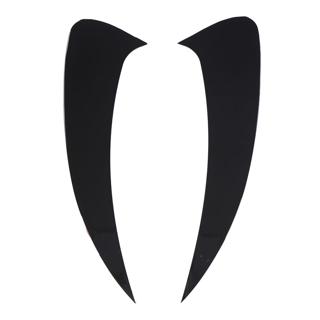 2 Pcs Rear Bumper Spoiler Air Vent Cover Glossy Black Lower Air Vent Cover Trim Frame Replacement