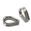 304/316 Stainless Steel Wire Rope Cable Thimbles Accessories , J006