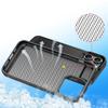 PC+TPU Phone Cover for iPhone 15,Sliding Card Holder Anti-scratch Back Case