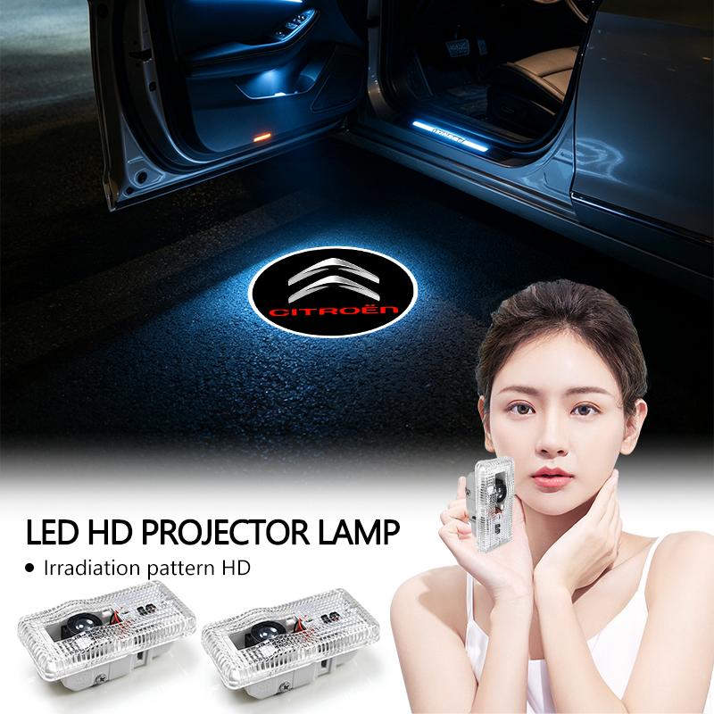 2pcs HD Led Welcome Light Car Door Projector Lamps Car Accessories for Citroen C4 C3 C5 C1 DS3 DS5 DS4 Berlingo Jumper ZX Xsara 2 Spacetourer Numero 9