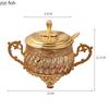 Hollow Iron Glass Seasoning Jar Sugar Bowl Spice Tin Kitchen Spice Container Seasoning Bottle Storage Jar Spice Box Organizer