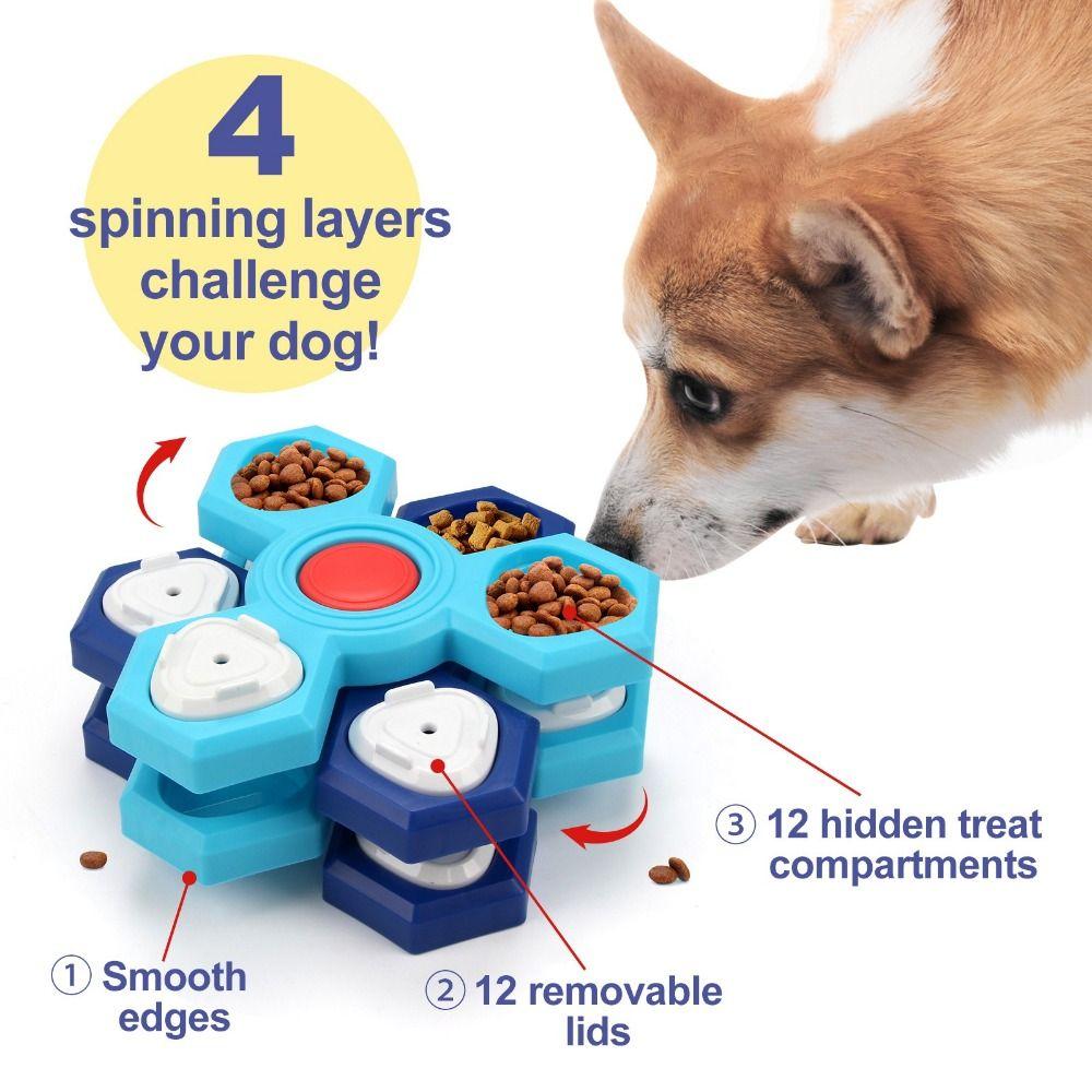 4-Layers Dog Feeder Anti-Choking Dog Puzzle Toys Fashion Pet Feeding Machine  Pet