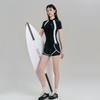 Set pentru Femei cu Protecție UV Rash Guard Mânecă Lungă Pantaloni Scurți Uscare Rapidă Costume de Baie Snorkeling Surf Sporturi Nautice