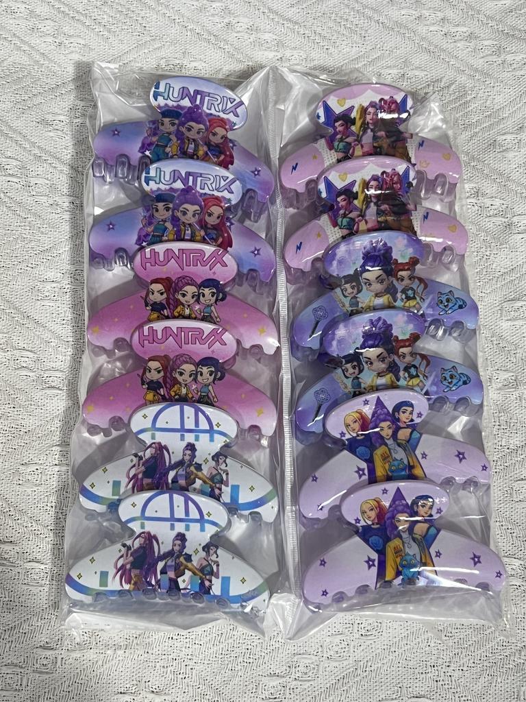 Gorące nowe Kpopowe spinki do włosów dla dziewczynek z grupy Demon Hunter, urocze plastikowe spinki do włosów, boczne spinki dla dziewczynek, akcesoria do włosów Prezent