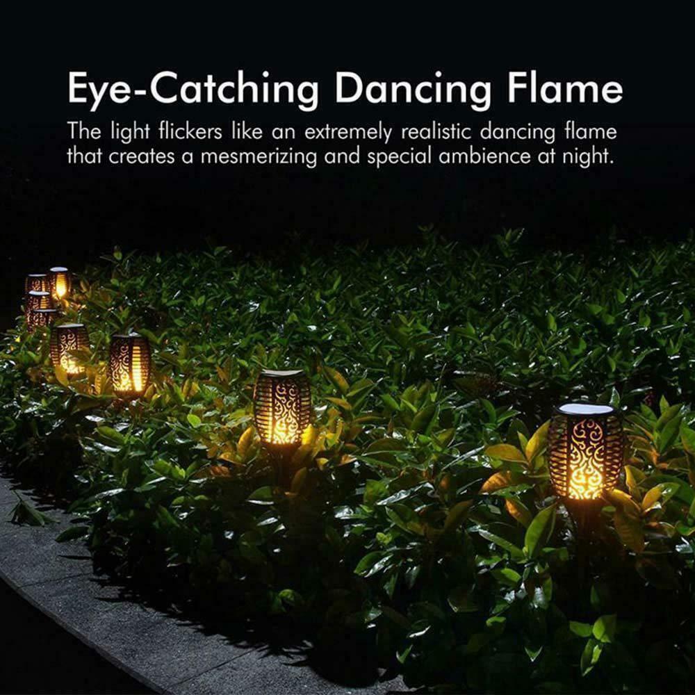 Flame Flickering Garden Solar Lights Led Outdoor Waterproof Lawn Lamps Gift