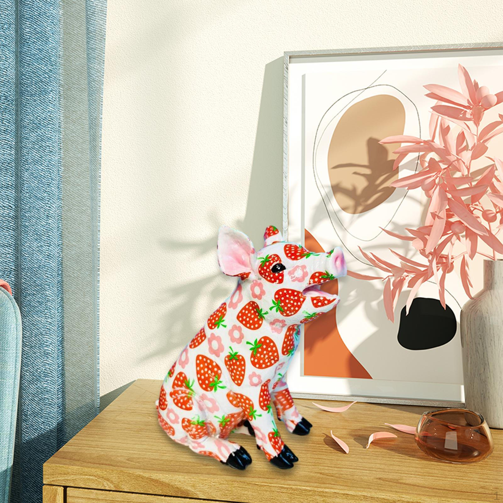 

Статуэтка животного Свинка Фигурки Настольная скульптура для кофейного столика Дома Style A