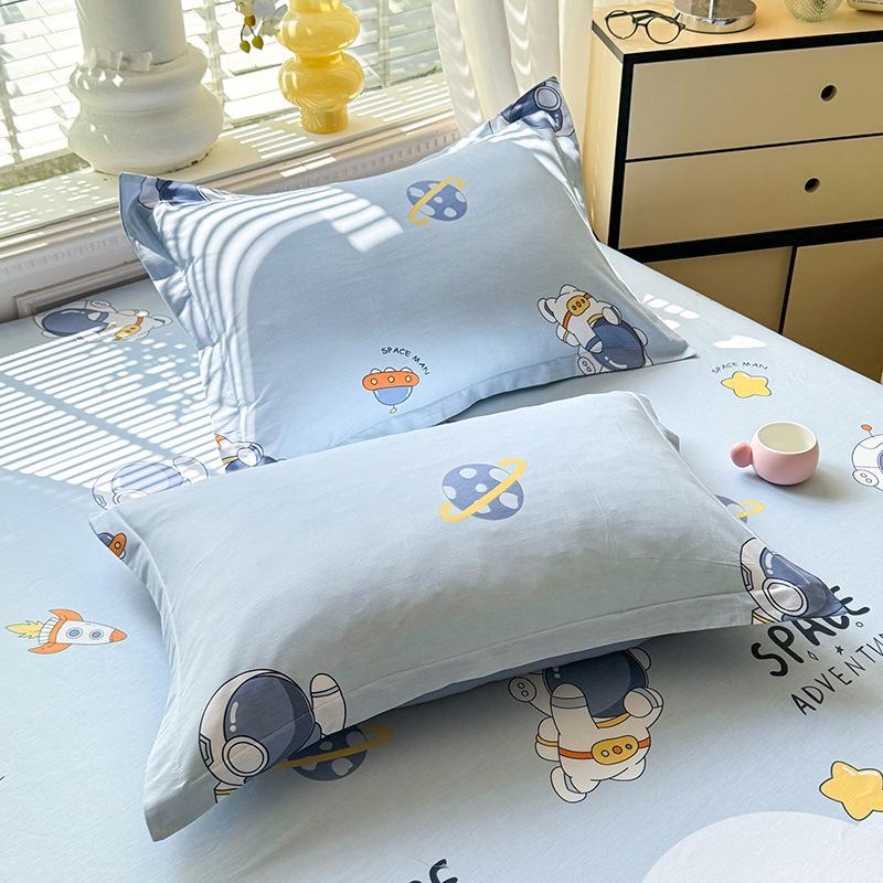 Cotton Pillowcases: Pure Cotton, Simple Style for Home, Dorms, Single & Double Rooms (Single/Pair)