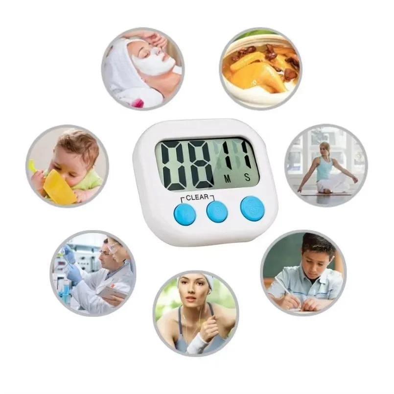 Magnetic Multi-function Electronic Timer LCD Display Manage Self-discipline Timer Baking Countdown Learning Reminder Gift