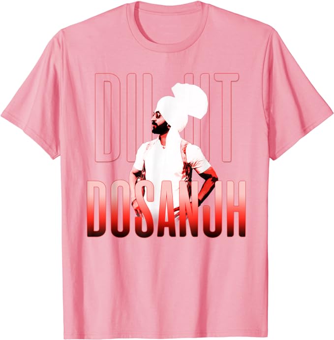 DILJIT DOSANJH | Punjabi Singer | Desi Apparel | Punjabi T-Shirt Music Lover Vintage Style Graphic Tee Tops Short Sleeve Blouses
