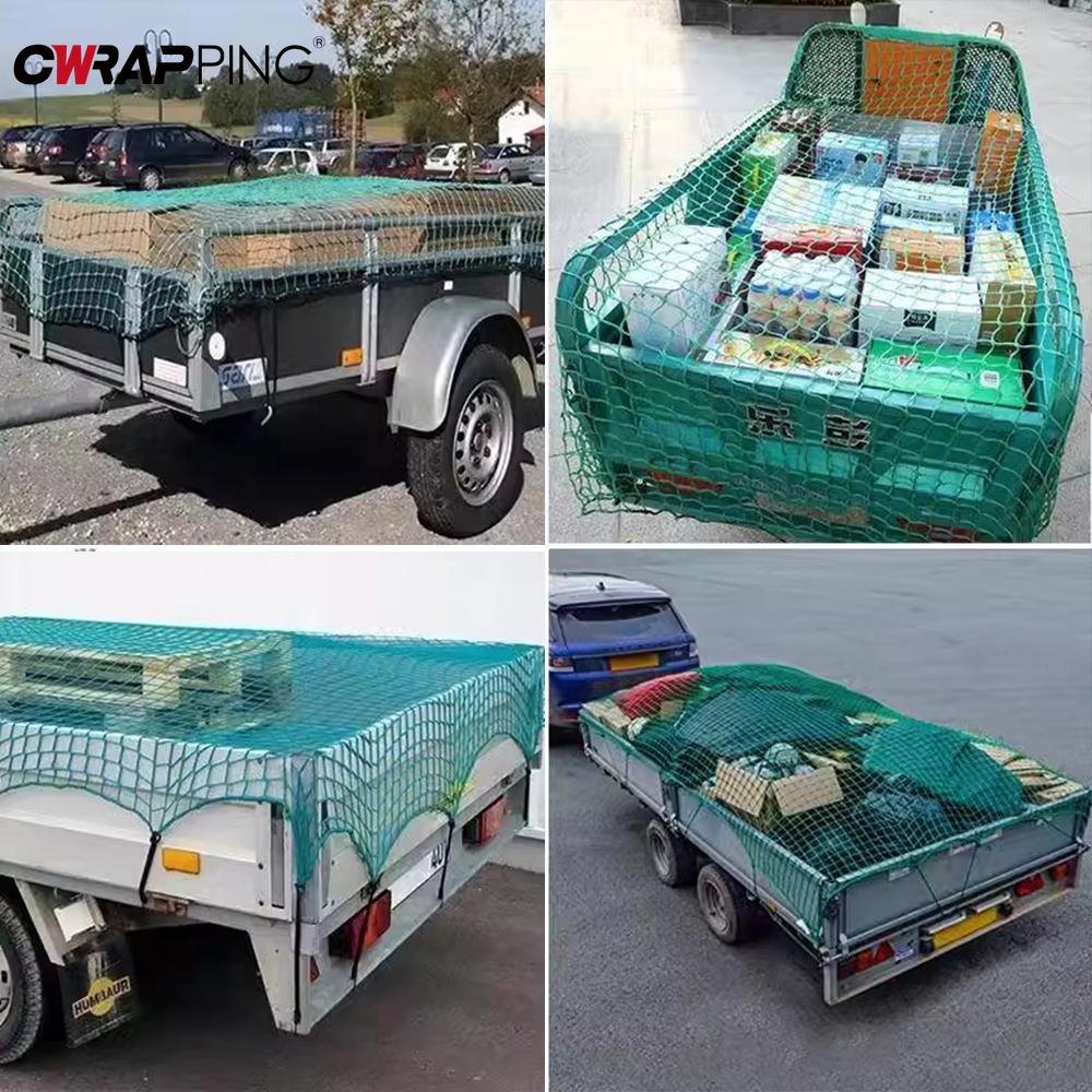 Car Luggage Mesh Net Truck Cargo Net Safety Protection Trailer Bungee Extend Mesh Net Heavy Duty Luggage Anti-falling Accessorie
