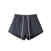 Elastic High-waisted Drawstring Casual Sports Shorts Women's Summer New Retro Loose Outer Wear Wide-leg Pants Hot Pants