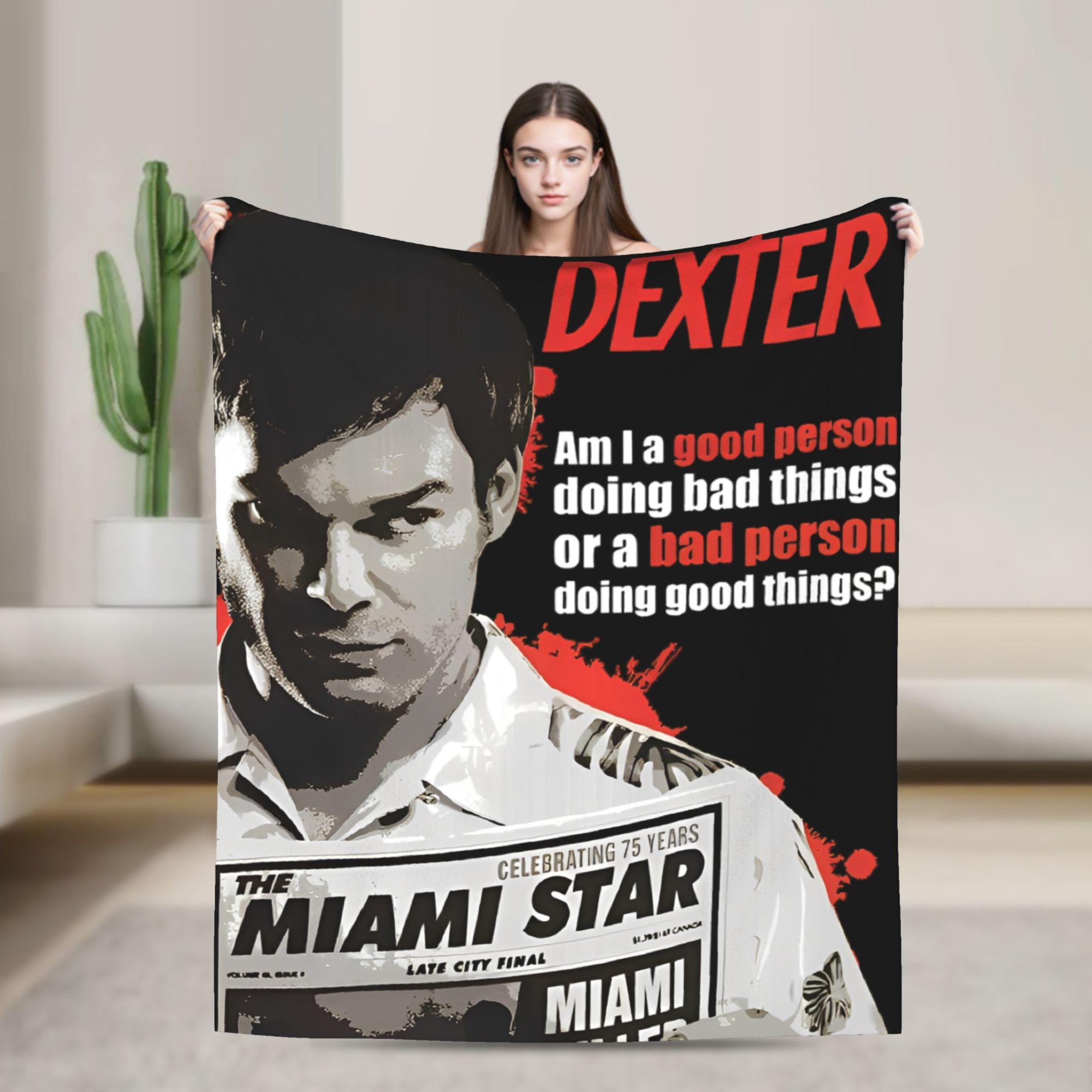 

Dexter Soft Warm Blanket Kids Adult Plush Throw Blanket Street Trend Bedroom Flannel Bedspread Sofa Bed Cover 75x90cm
