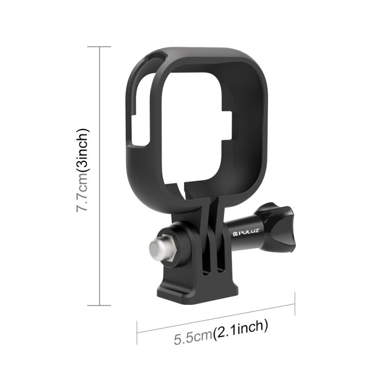 For Insta360 GO Ultra PULUZ PC Plastic Frame Adapter Base Mount (Black)