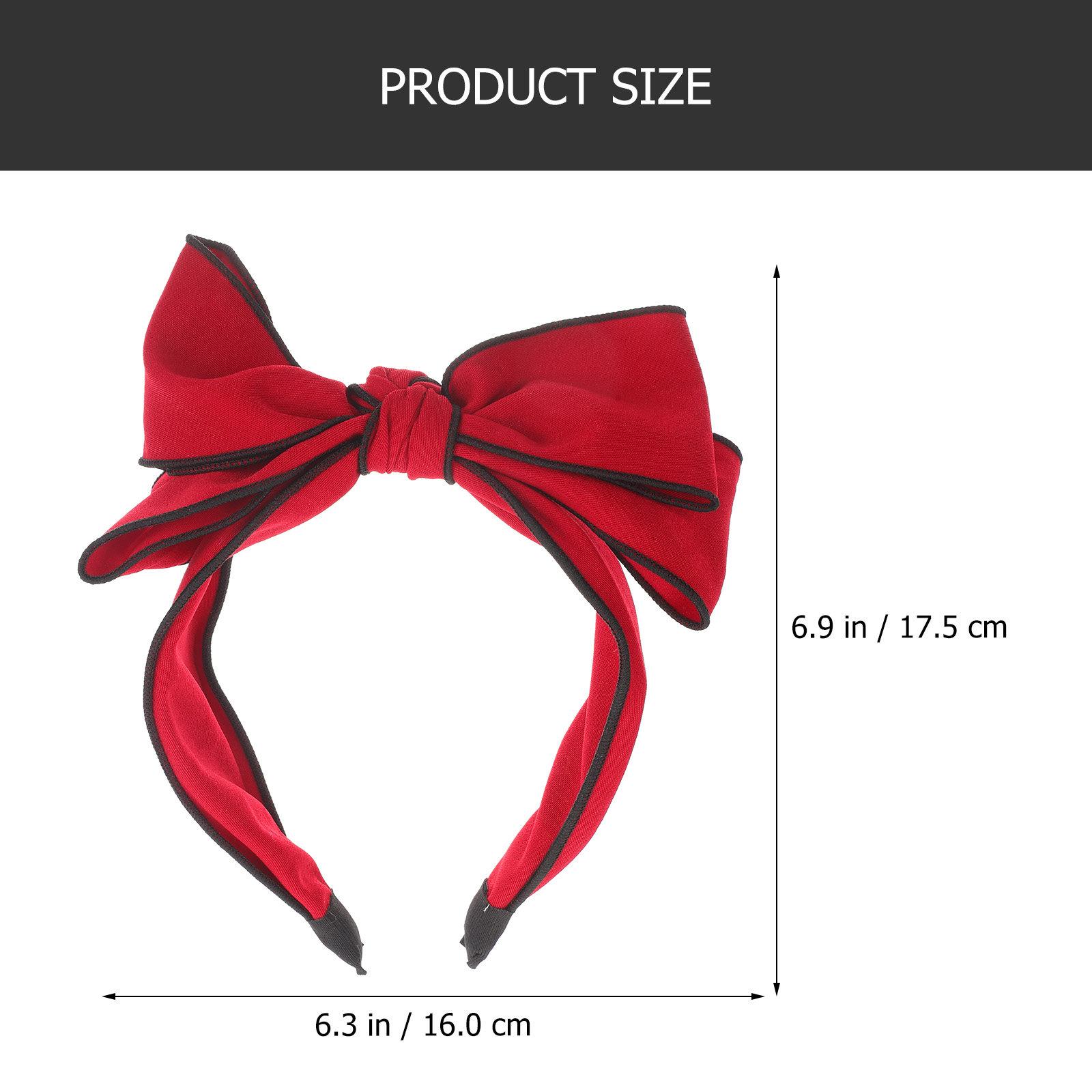 

Big Bow Headband Girls Adorable Bowknot Headdress Lovely Hair Accessory Party Cosplay Hair Decor Gift Girls Headbands for Kids червоний